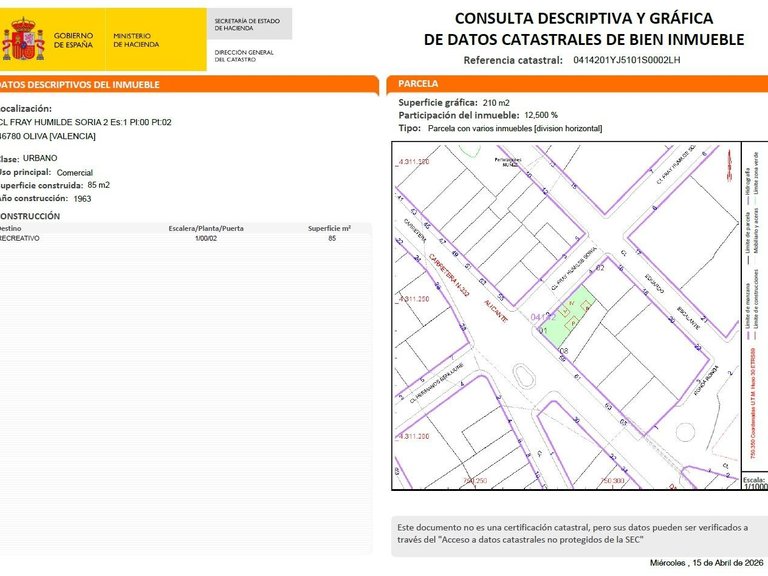 Commercial for Sale in Oliva, Valencia 30