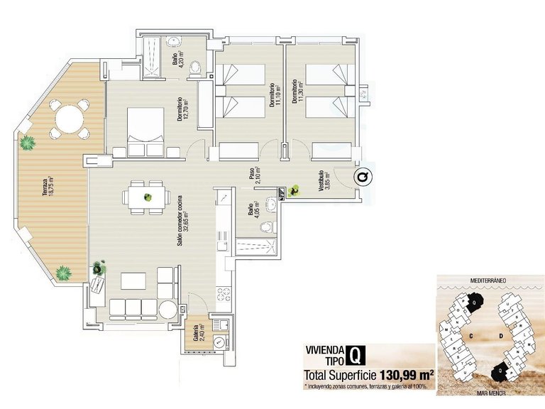 Apartment for Sale in LA MANGA, La Manga Del Mar Menor, Murcia 16