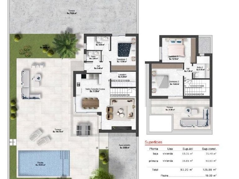Villa for Sale in Mosa trayectum, BaÑos Y Mendigo, Murcia 30