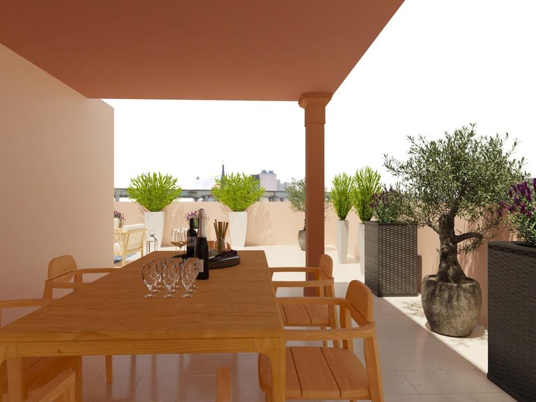 Exclusive penthouse with panoramic rooftop in Palma, luxury living with views of sea, city & mountains , Palma de Mallorca, Baleares 5