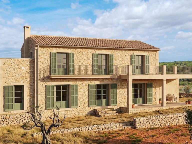 Rural plot with preliminary plans for a villa in Cas Concos , Felanitx, Baleares 1