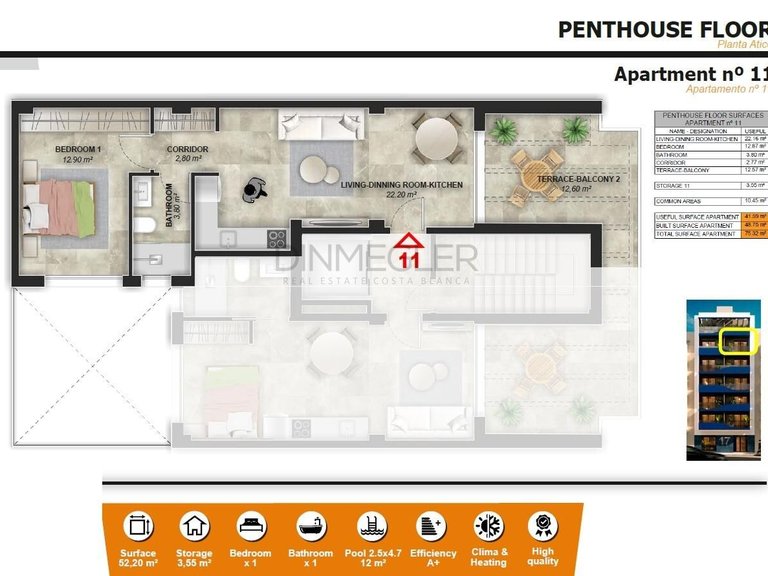 Penthouse for Sale in Torrevieja, Alicante 24