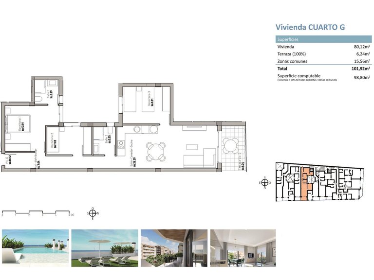 Penthouse for Sale in Pueblo Guardamar Del Segura, Alicante 20