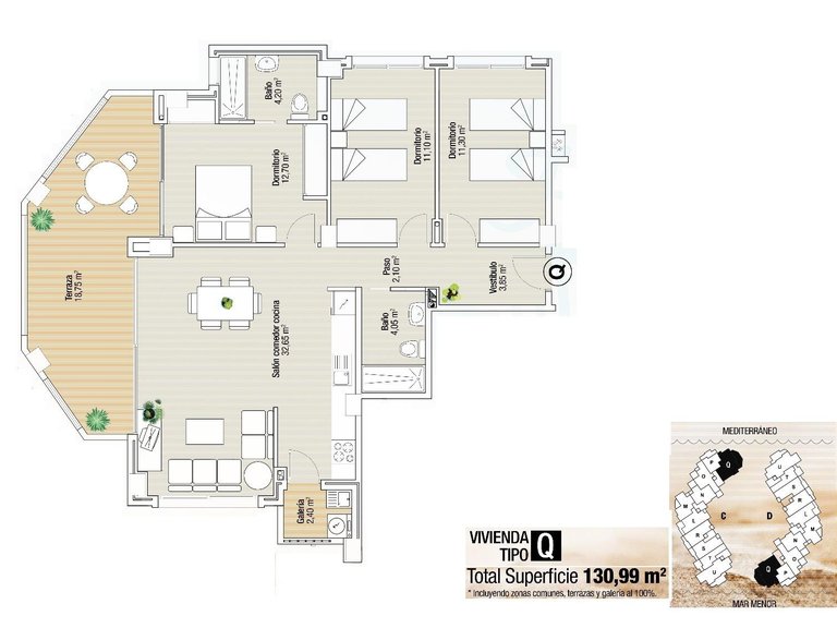 Apartment for Sale in La Manga Del Mar Menor, Murcia 16