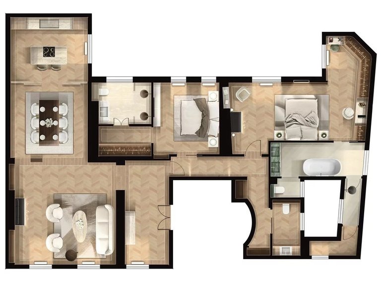 Apartment for Sale in 7th (invalides, Eiffel Tower, Orsay), Paris Left Bank (5th,6th & 7th ) 1