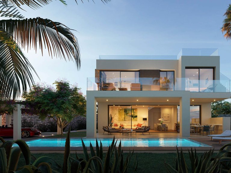 NEW MODERN LUXURY VILLA UNDER CONSTRUCTION IN ESTEPONA 1