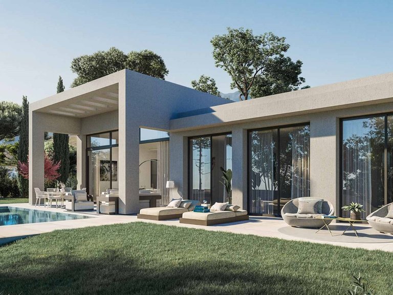New built villa in contemporary design in La Finca Jasmine - Benahavis, Marbella West 7