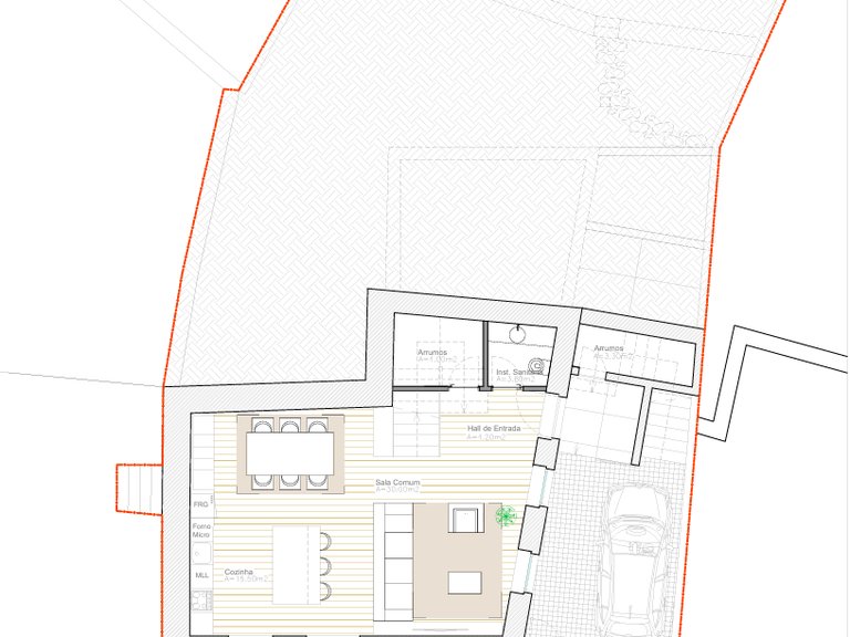 Ruina em pedra para restauro com 330m2 de terreno com projeto em Antime Silvares São Clemente FAFE 23