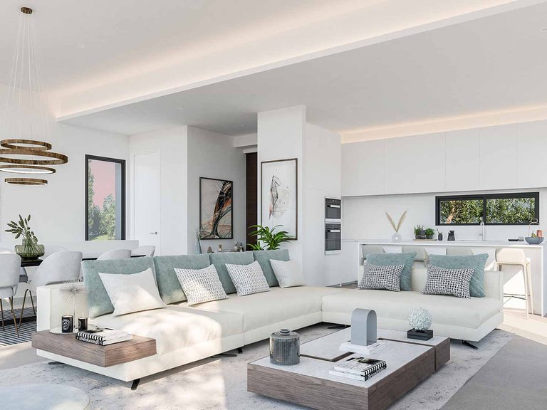 New built villa in contemporary design in La Finca Jasmine - Benahavis, Marbella West 5
