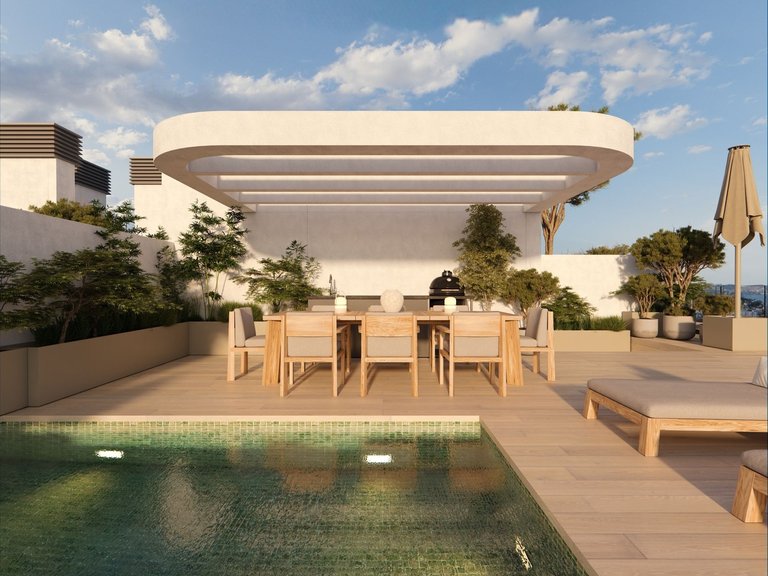 Modernos apartamentos y áticos en Calpe con piscina, gimnasio y solárium 4