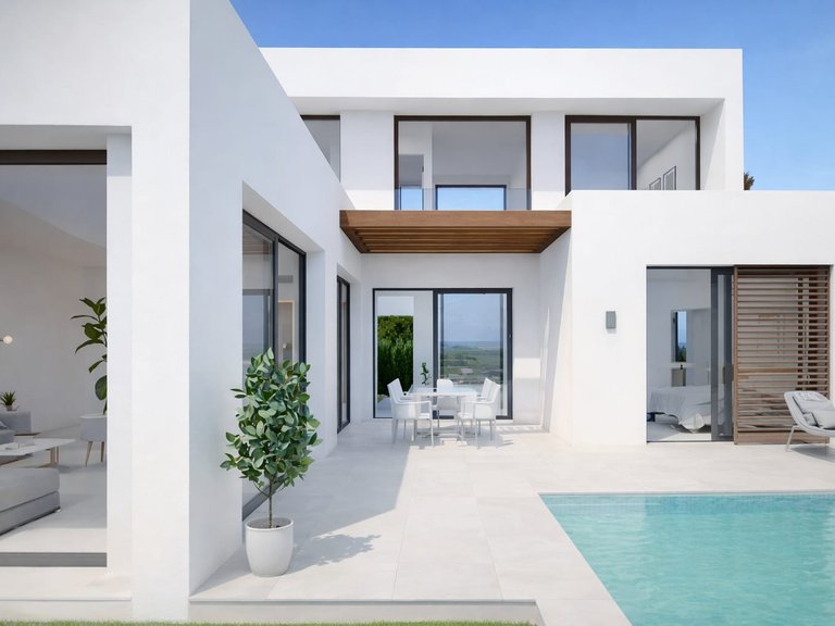 Modernas villas en Alfaz del Pi con piscina privada y vistas al mar 7