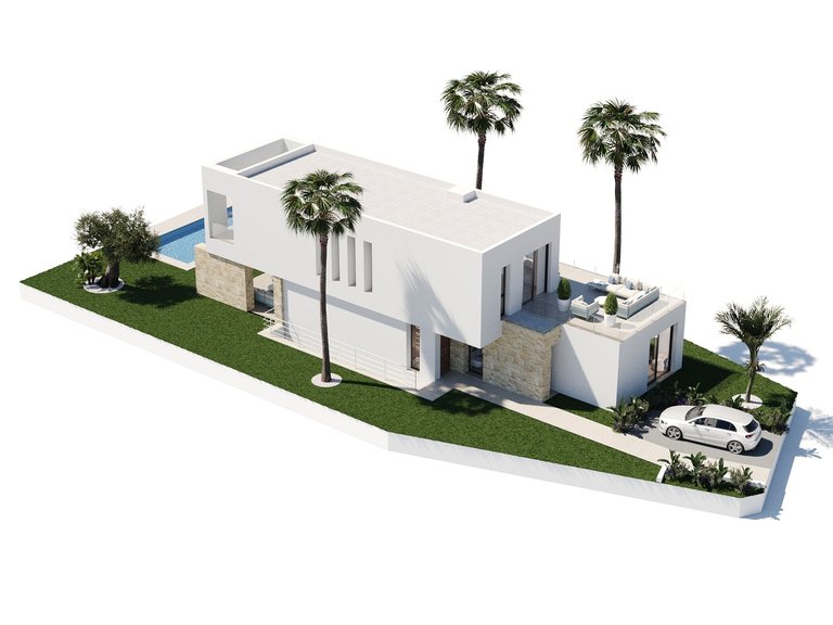 Moderna villa en Finestrat con piscina privada, domótica y vistas al mar 8