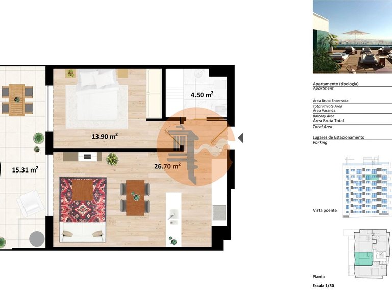 Apartment for Sale in União Das Freguesias De Faro (sé E São Pedro), Algarve, Portugal 16