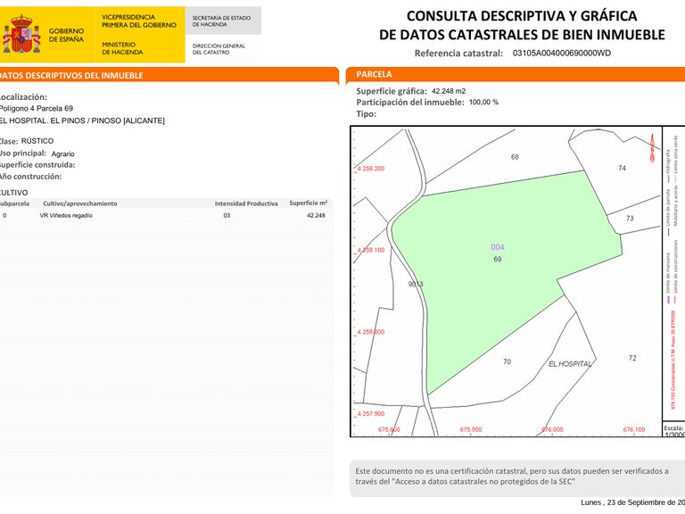 Plot for Sale in Pinoso, Alicante 3