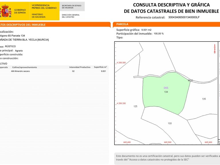 Plot for Sale in Raspay, Murcia 2